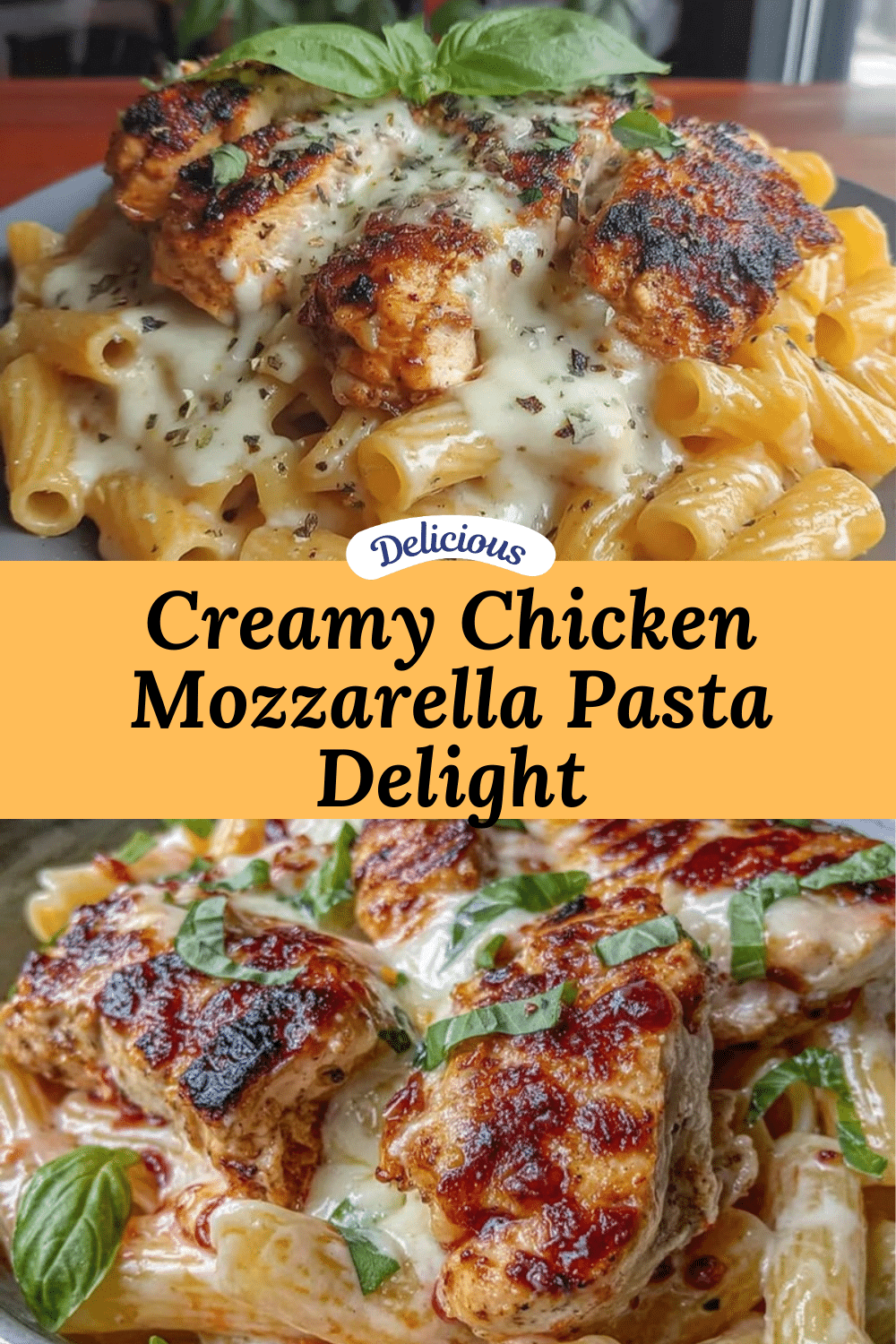 creamy chicken mozzarella pasta recipe