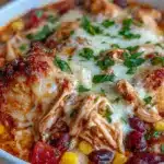 creamy chicken taco soup - featured image