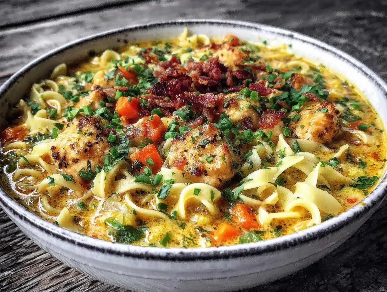 creamy crack chicken noodle soup preparation steps