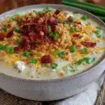 creamy crockpot potato soup - featured image