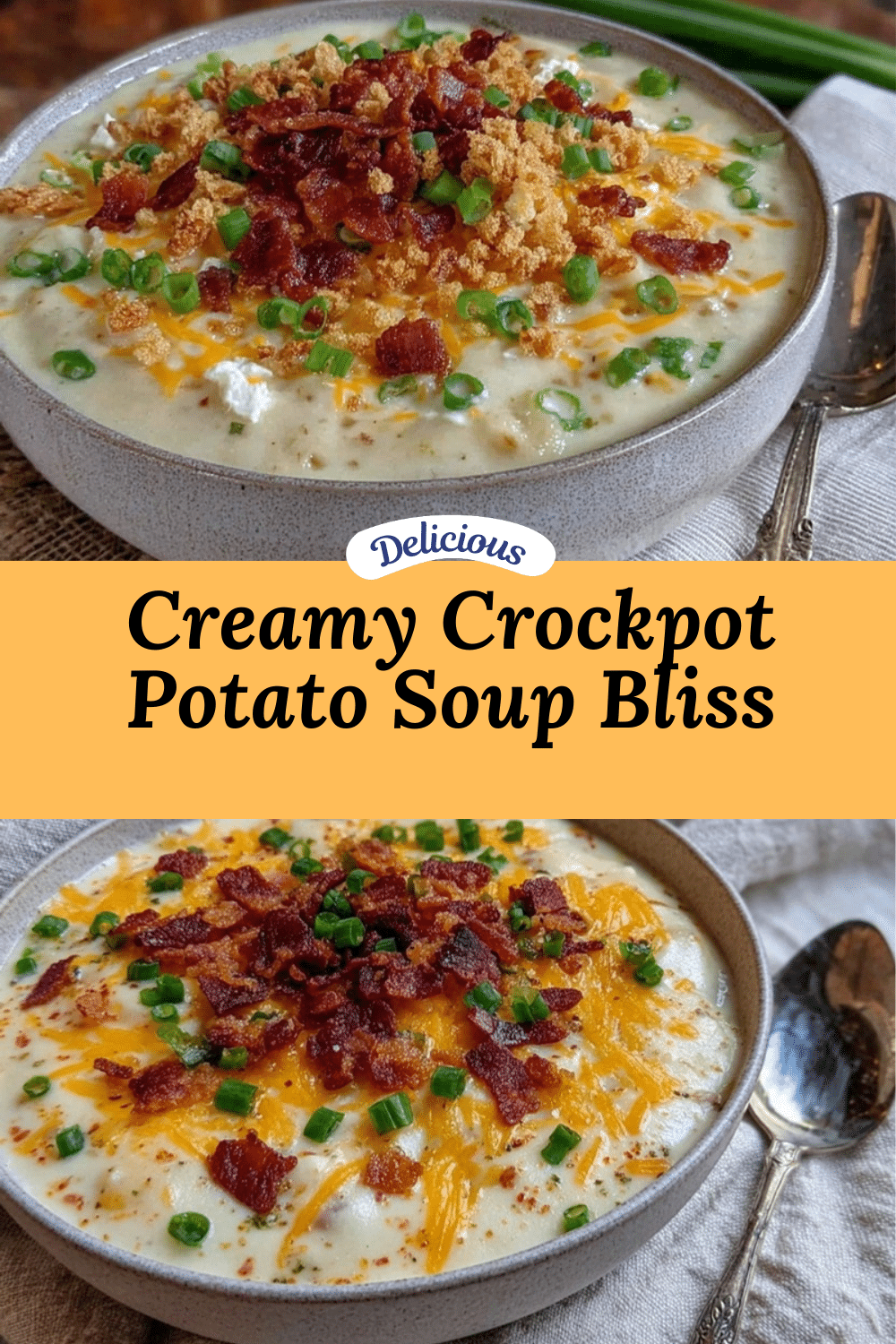 creamy crockpot potato soup recipe