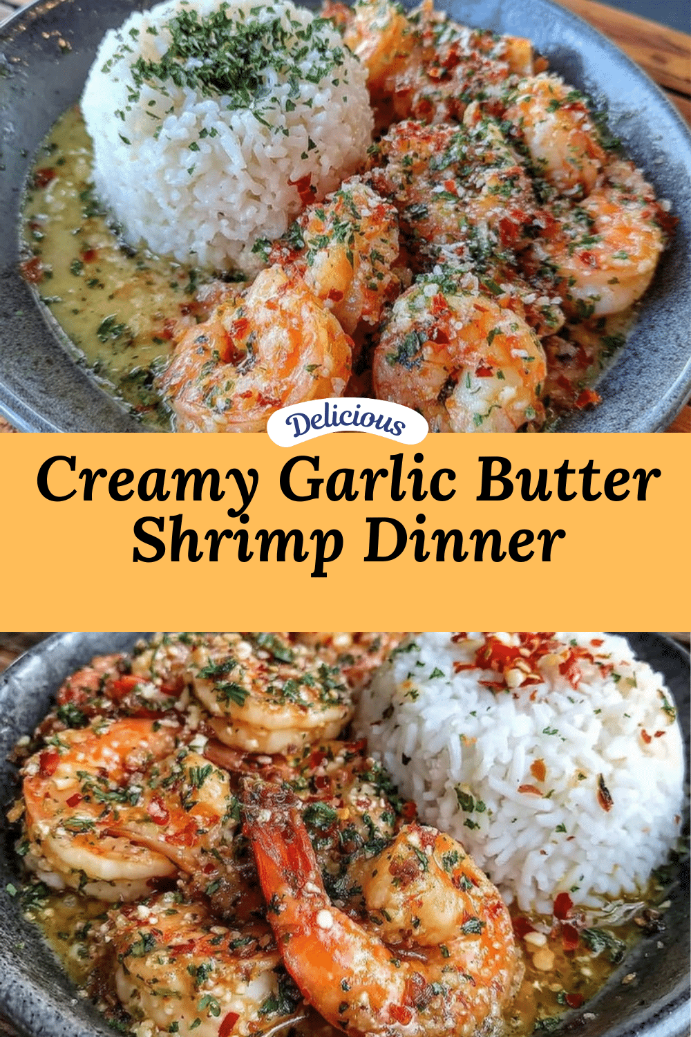 creamy garlic butter shrimp with rice recipe