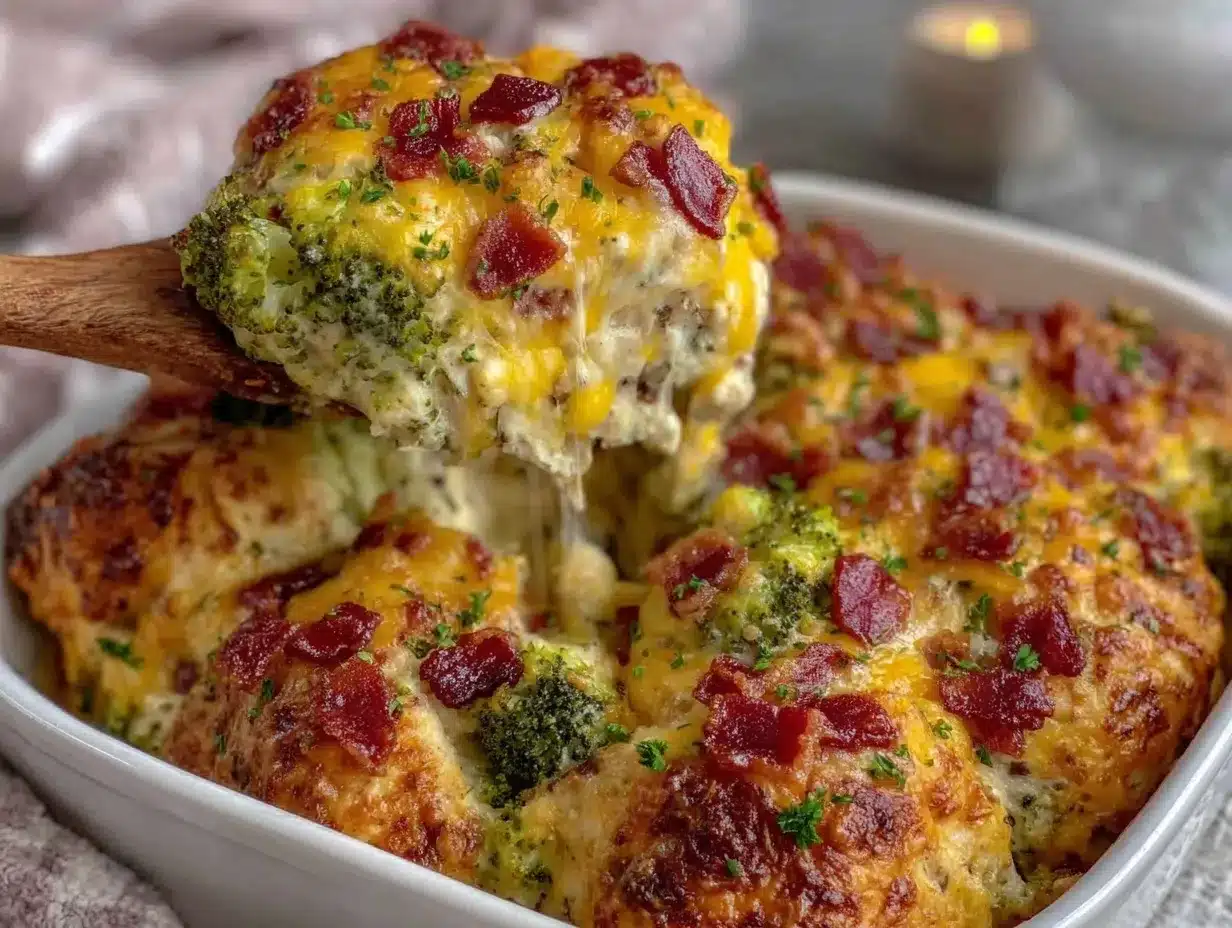 creamy low carb chicken casserole preparation steps