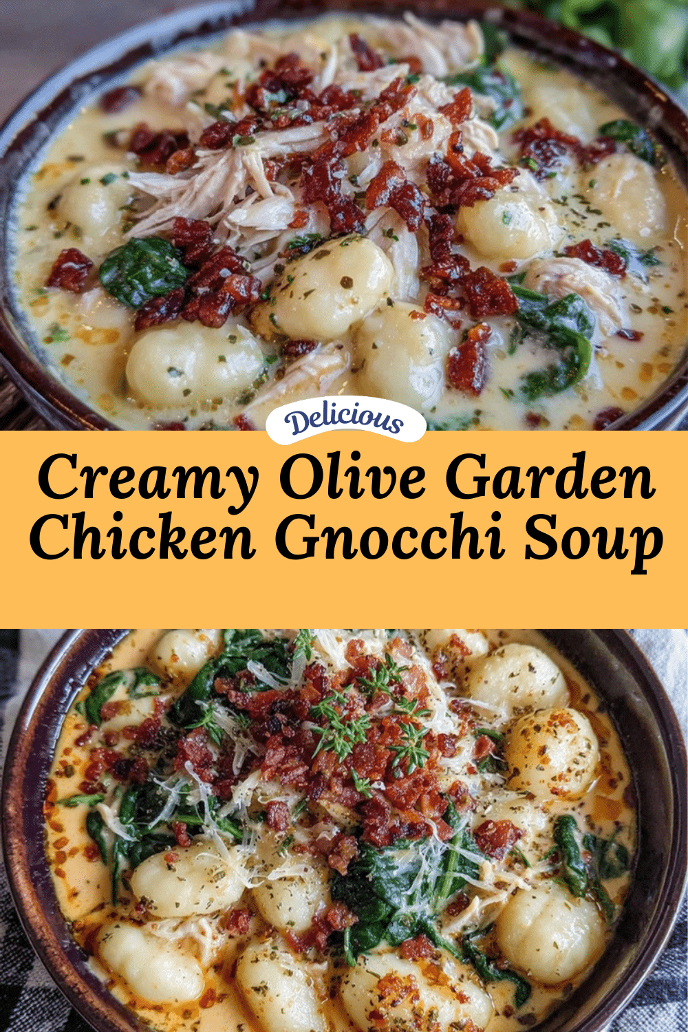 creamy olive garden chicken gnocchi soup recipe