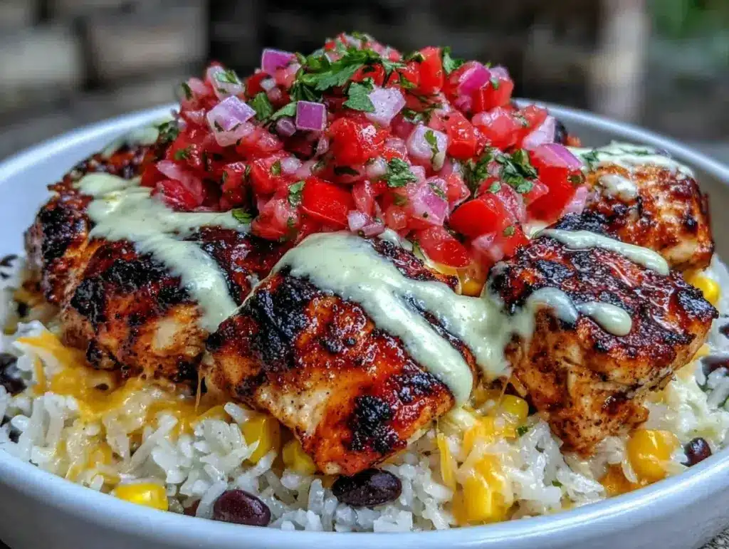 creamy one-pot cheesy southwest chicken and rice - featured image