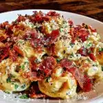creamy tortellini carbonara - featured image
