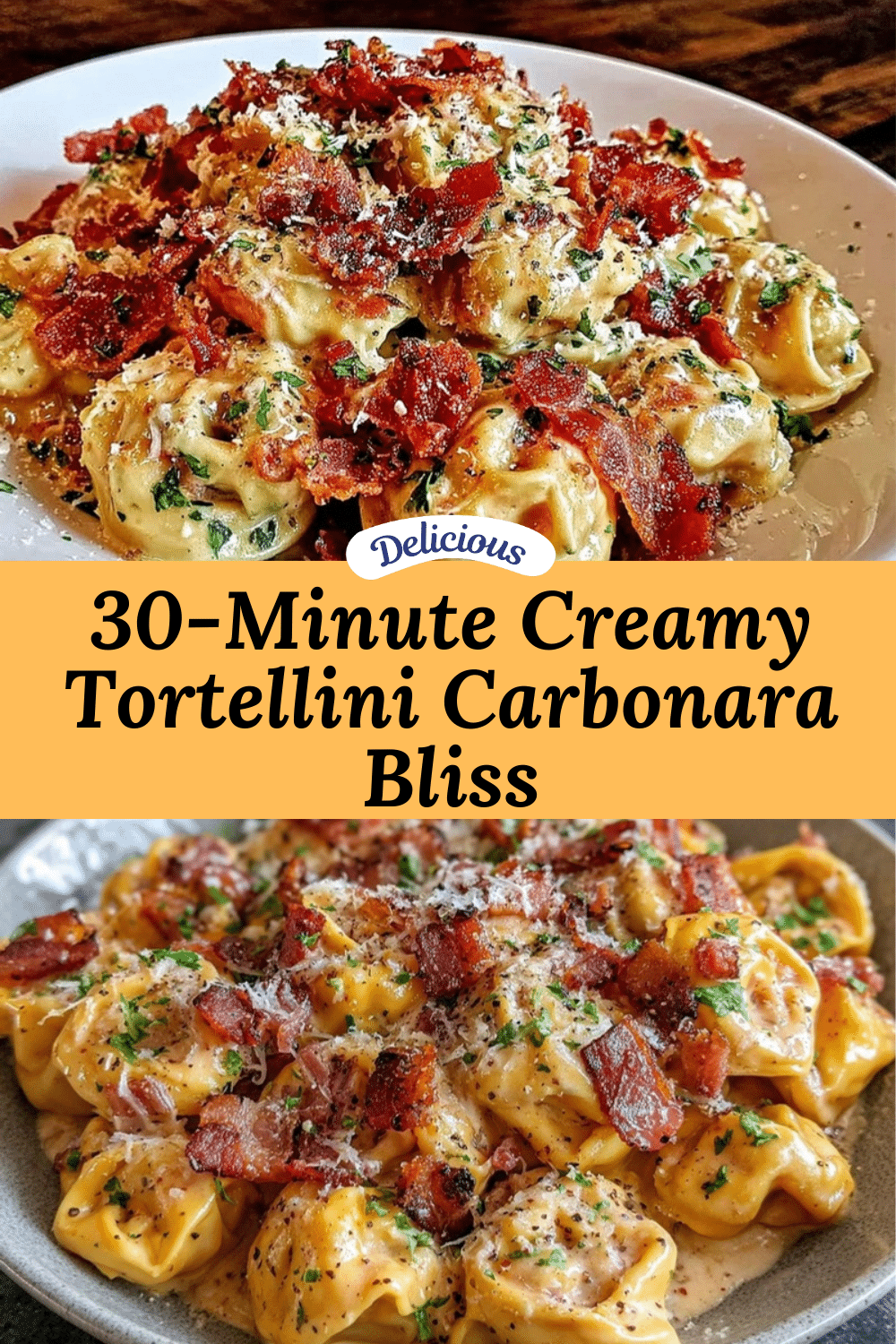 creamy tortellini carbonara recipe