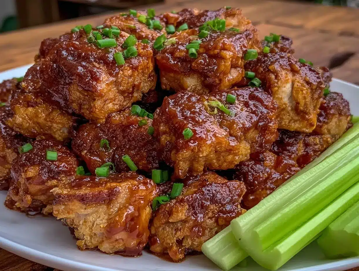 crispy baked honey bbq chicken bites preparation steps