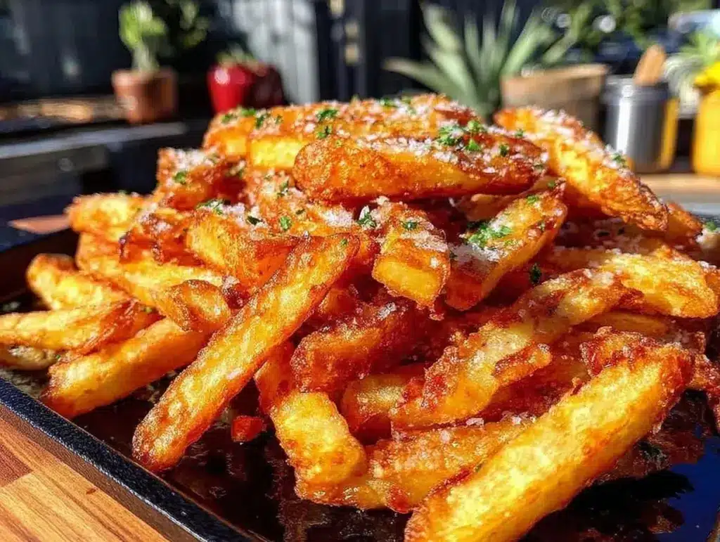 crispy frozen fries blackstone griddle - featured image