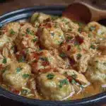 crock pot chicken and dumplings - featured image