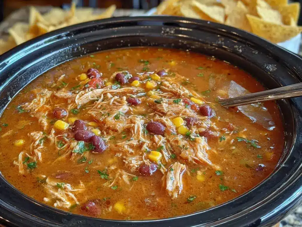 crockpot chicken tortilla soup - featured image