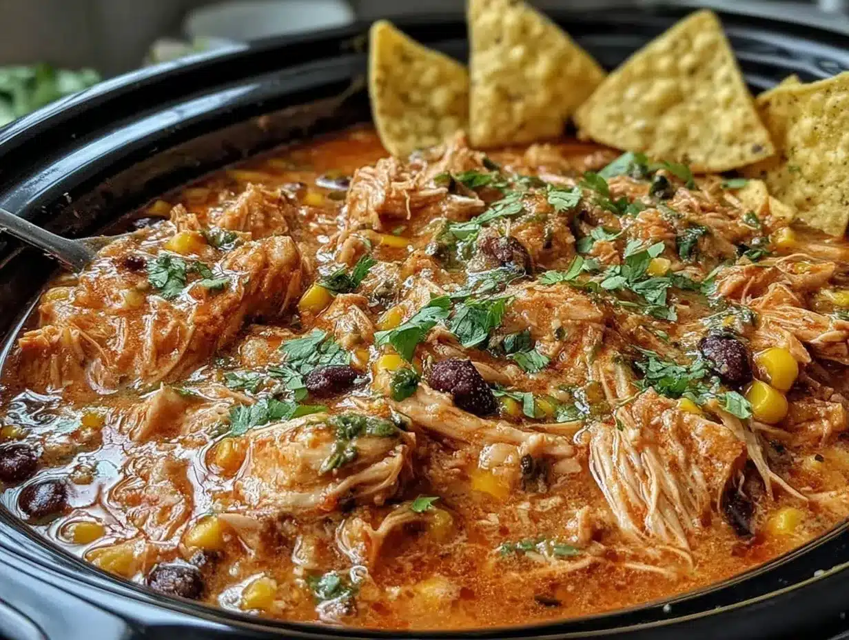 crockpot chicken tortilla soup preparation steps