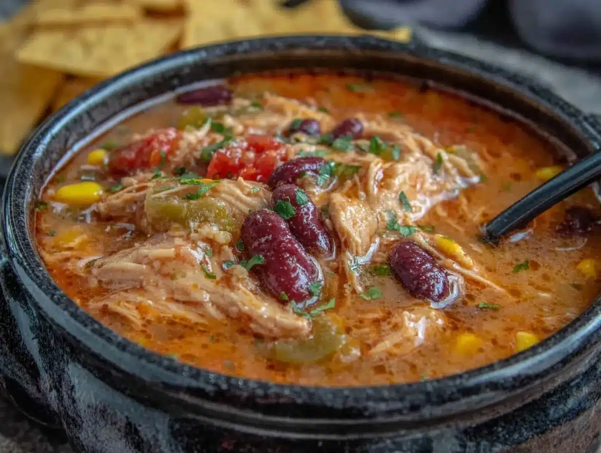 crockpot chicken tortilla soup preparation steps