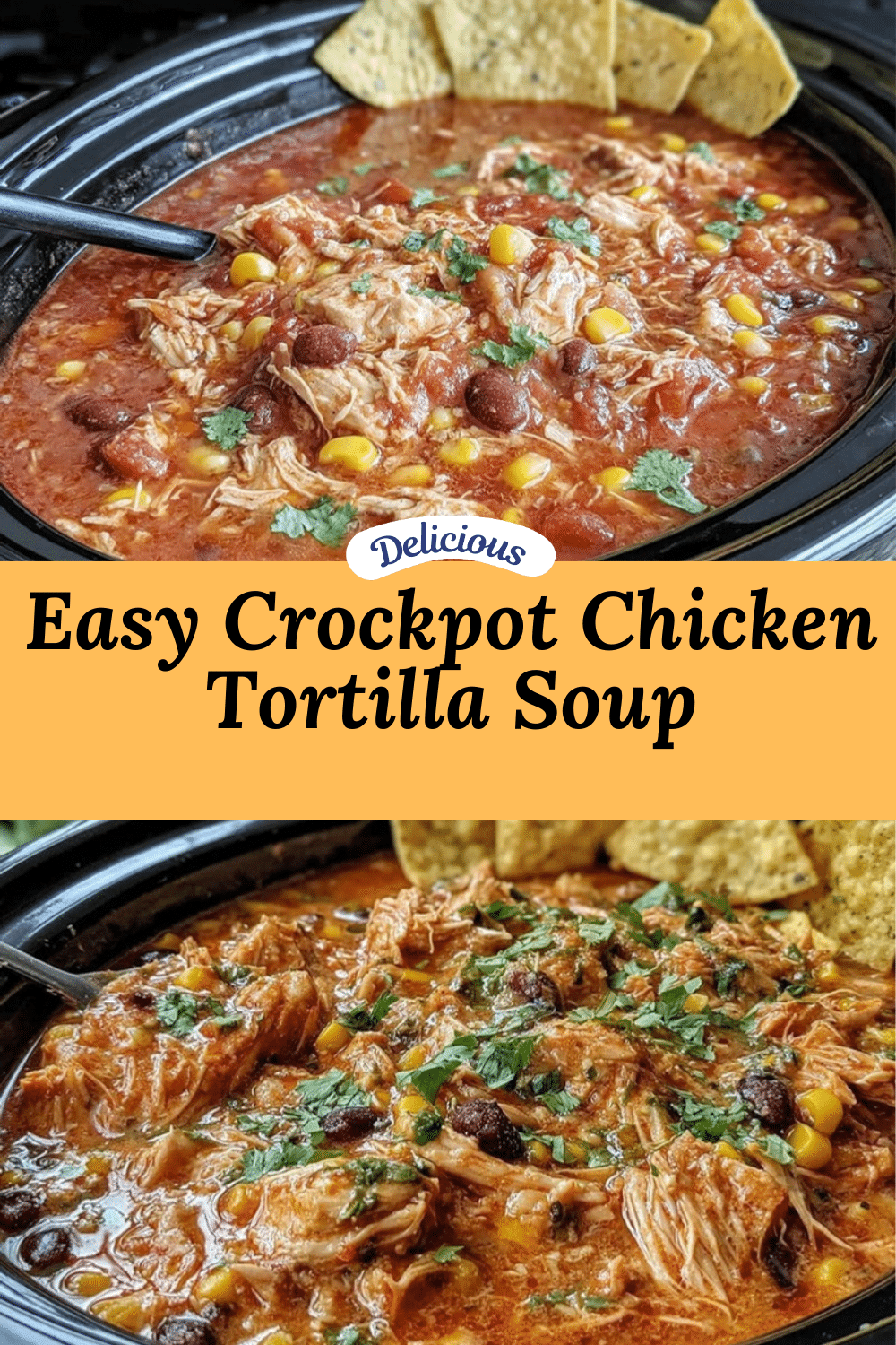 crockpot chicken tortilla soup recipe