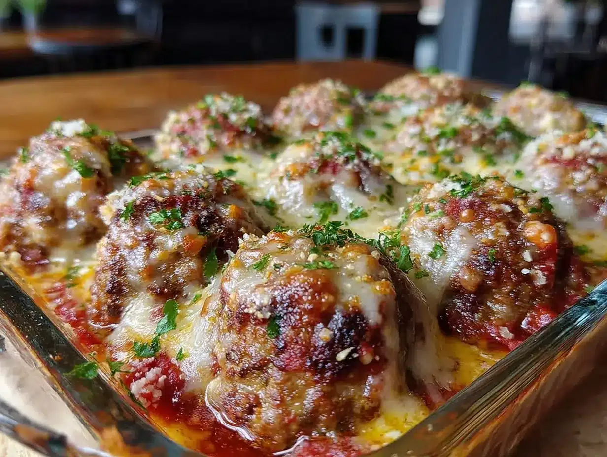 dump and bake meatball casserole preparation steps