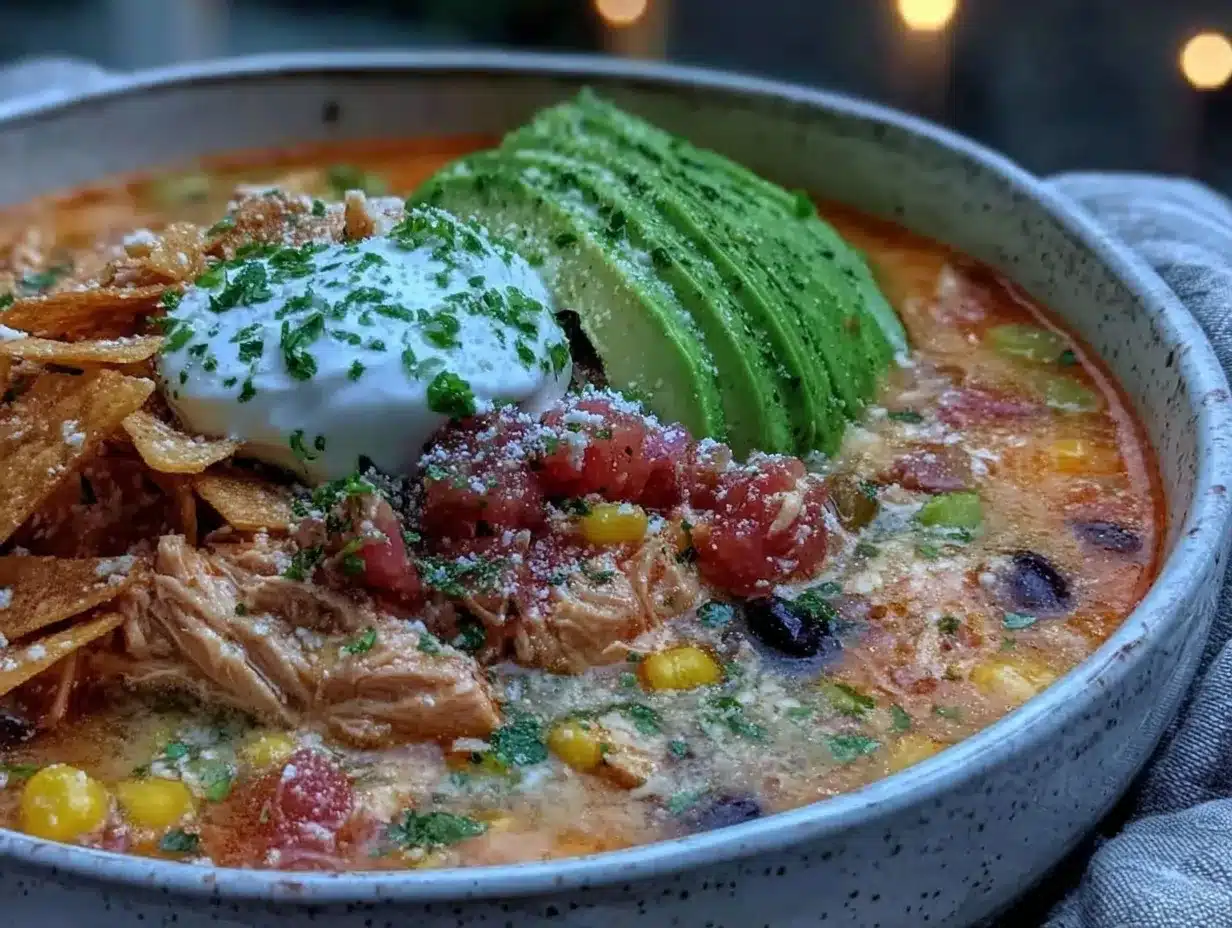 easy chicken tortilla soup recipe preparation steps