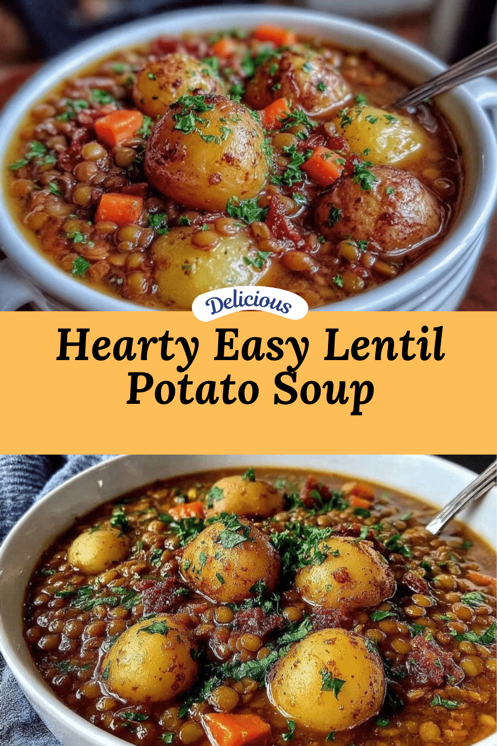 easy lentil potato soup recipe
