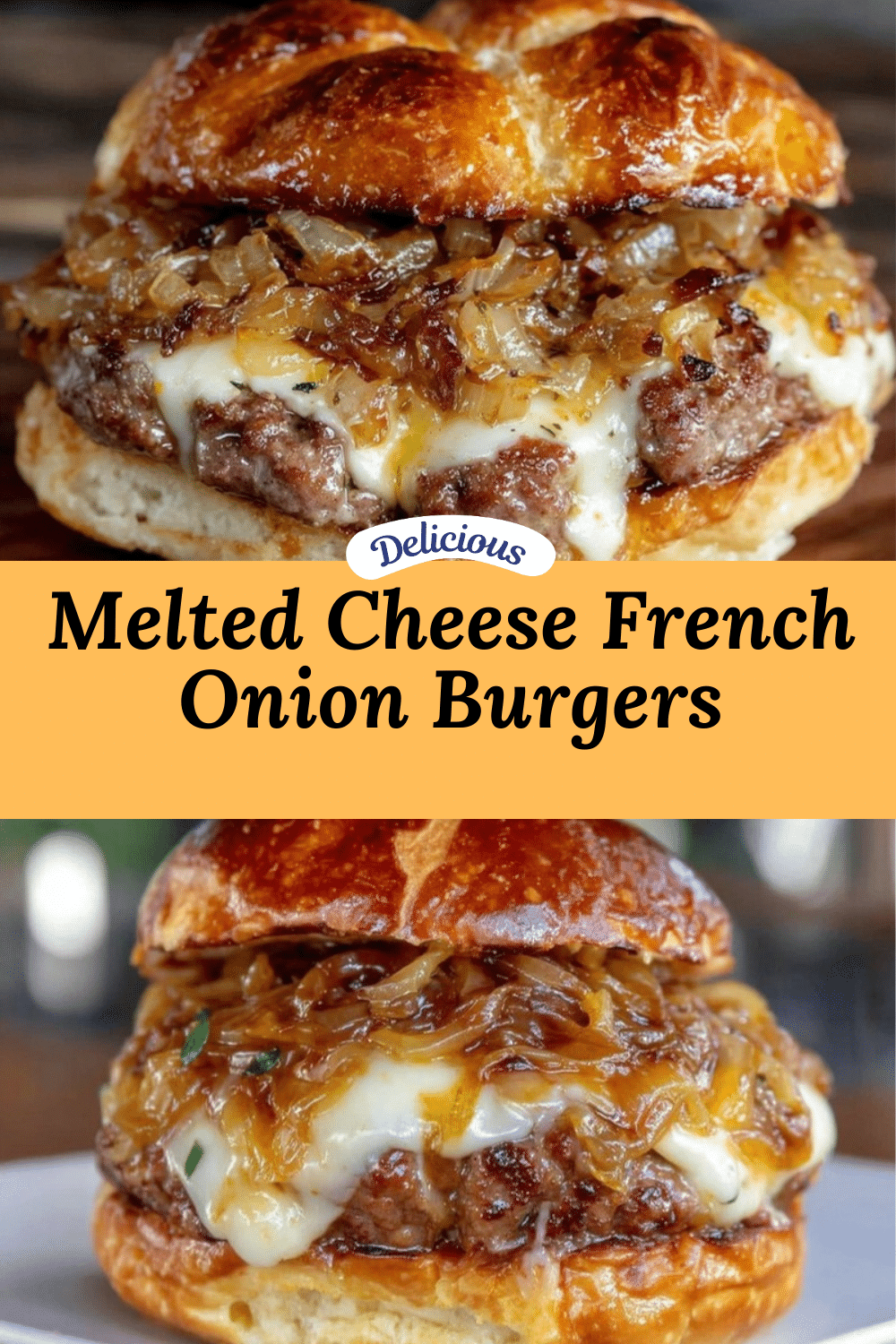 French onion burgers recipe