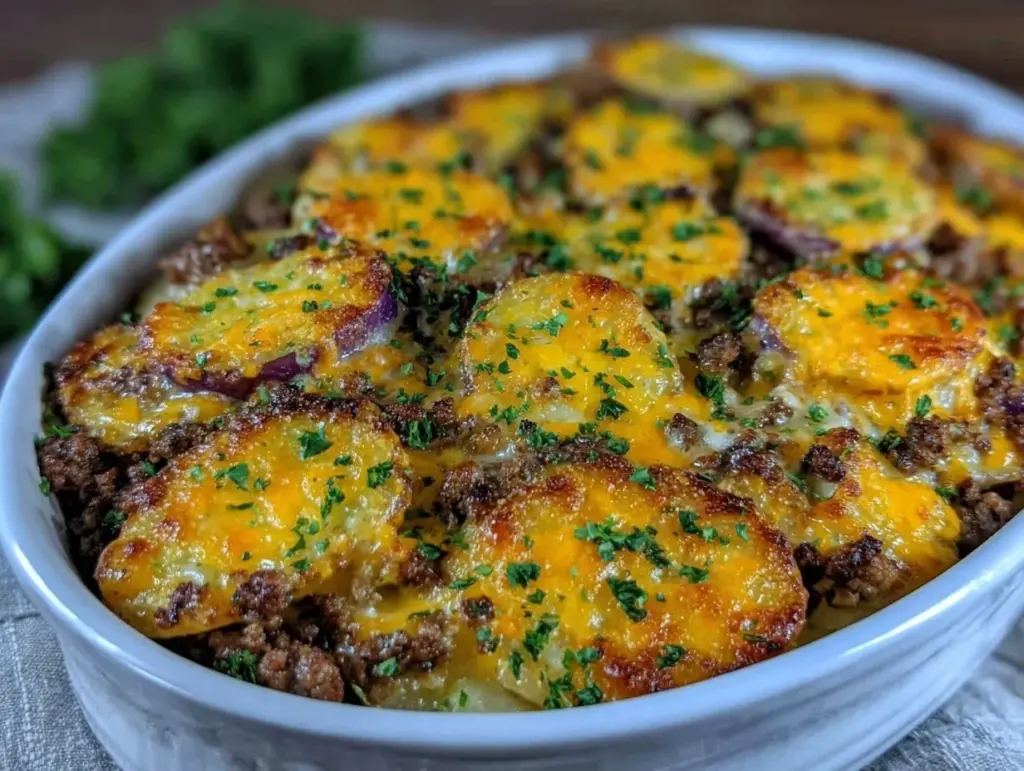 hobo casserole ground beef - featured image