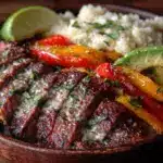 low carb steak fajita bowl - featured image