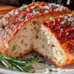 rustic homemade artisan sourdough loaf - featured image