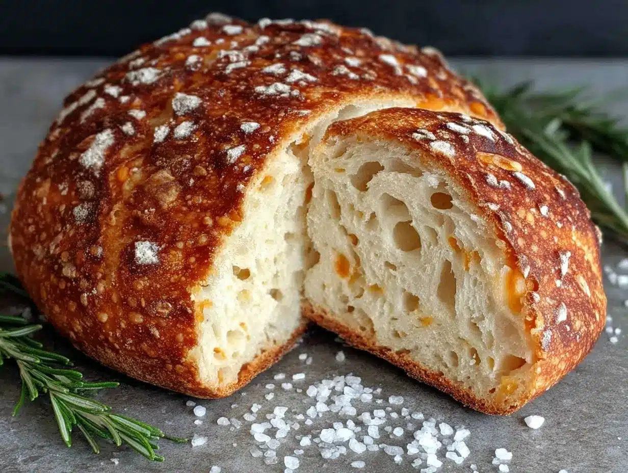 rustic homemade artisan sourdough loaf preparation steps