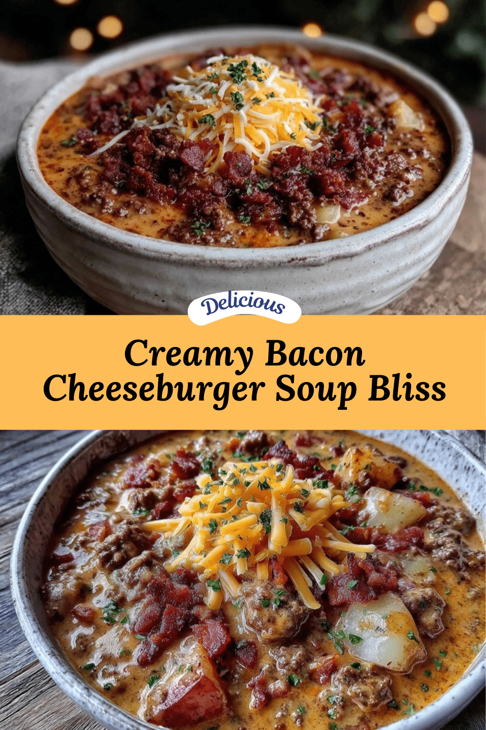 savory bacon cheeseburger soup recipe