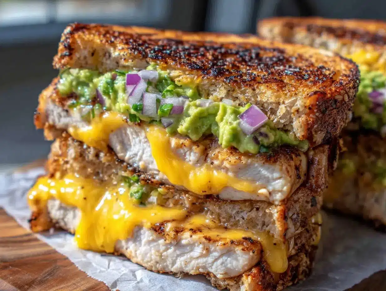 savory chicken avocado melt sandwich preparation steps