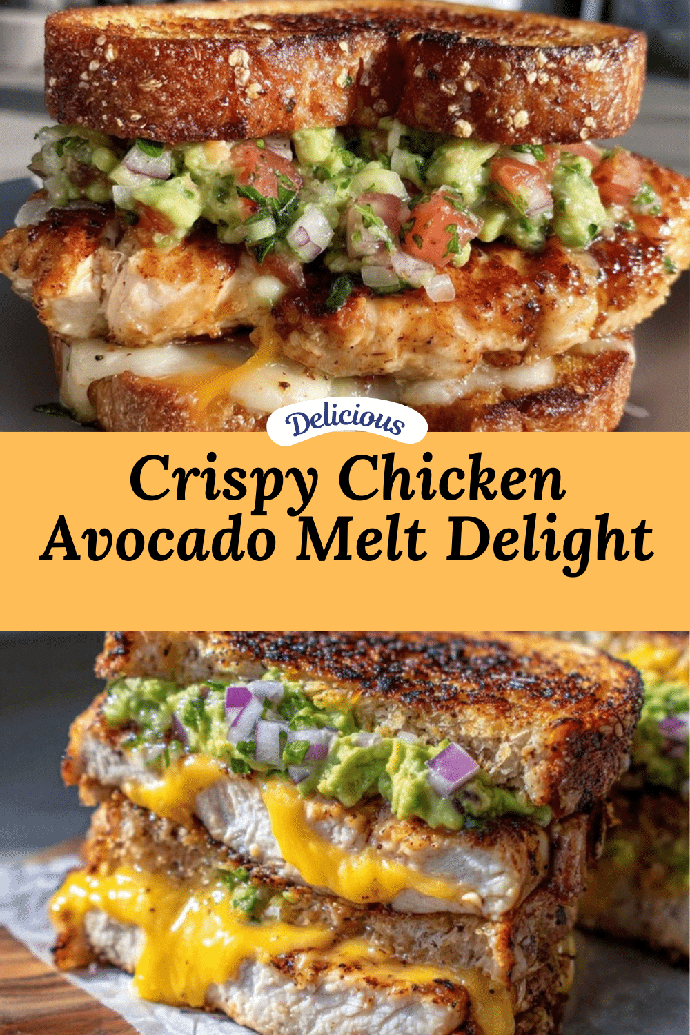savory chicken avocado melt sandwich recipe