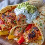 savory chicken fajitas recipe - featured image