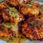 savory crispy parmesan chicken - featured image