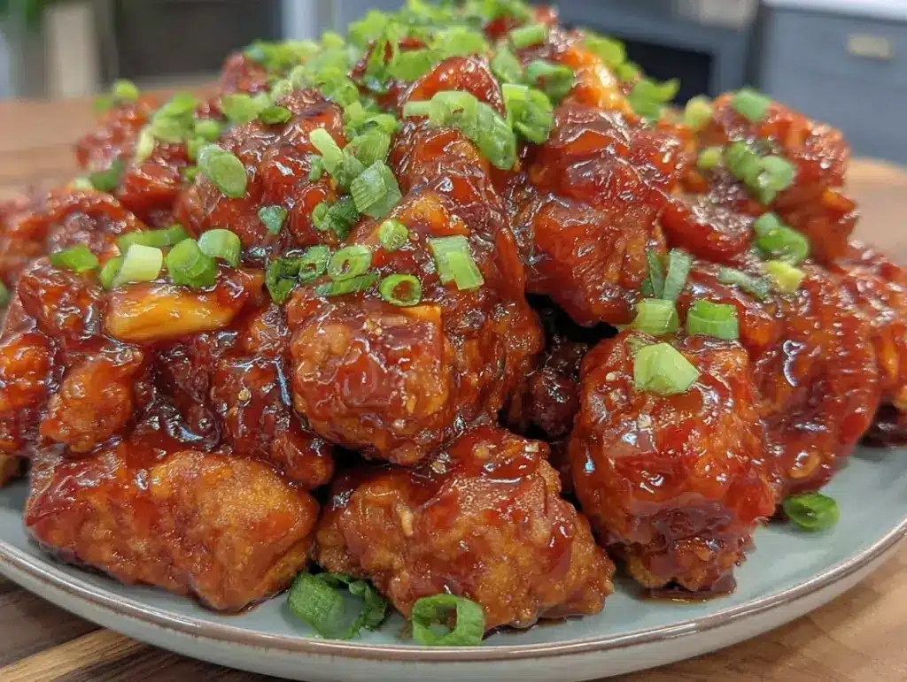 savory dragon chicken recipe - featured image
