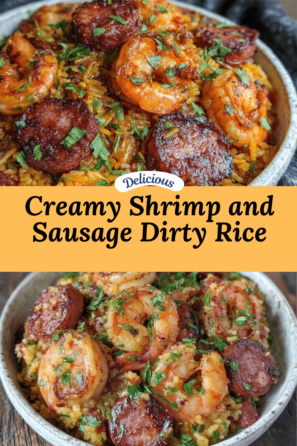 savory shrimp and sausage dirty rice recipe recipe