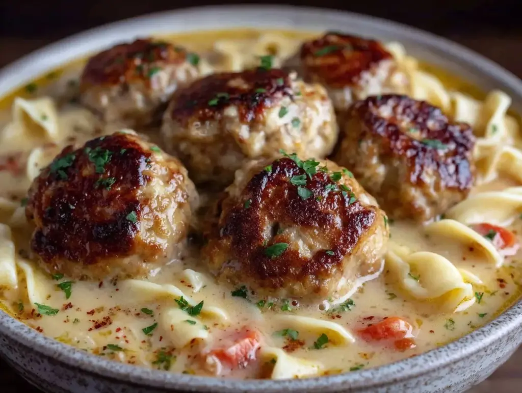 Swedish meatball soup - featured image