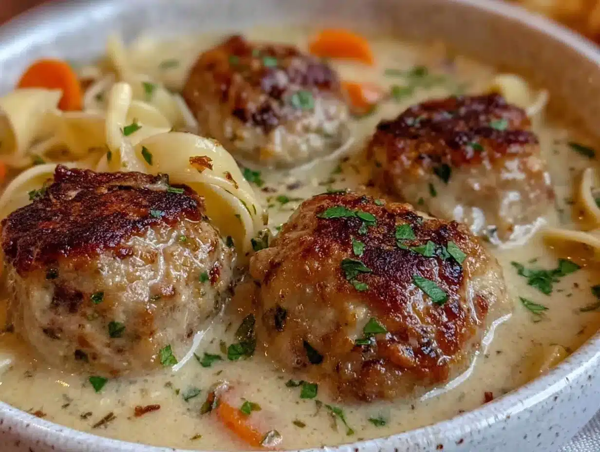 Swedish meatball soup preparation steps