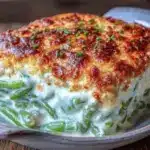 cheddar bay green bean casserole - featured image