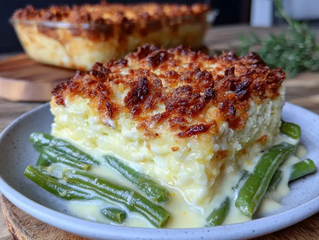 cheddar bay green bean casserole preparation steps