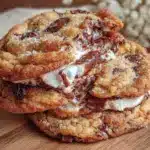 chewy chocolate chip marshmallow cookies - featured image