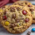 chewy M&M cookies recipe - featured image