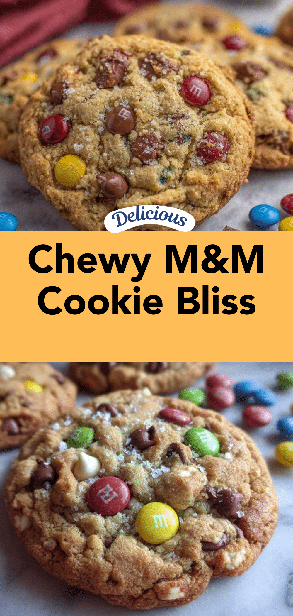 chewy M&M cookies recipe recipe