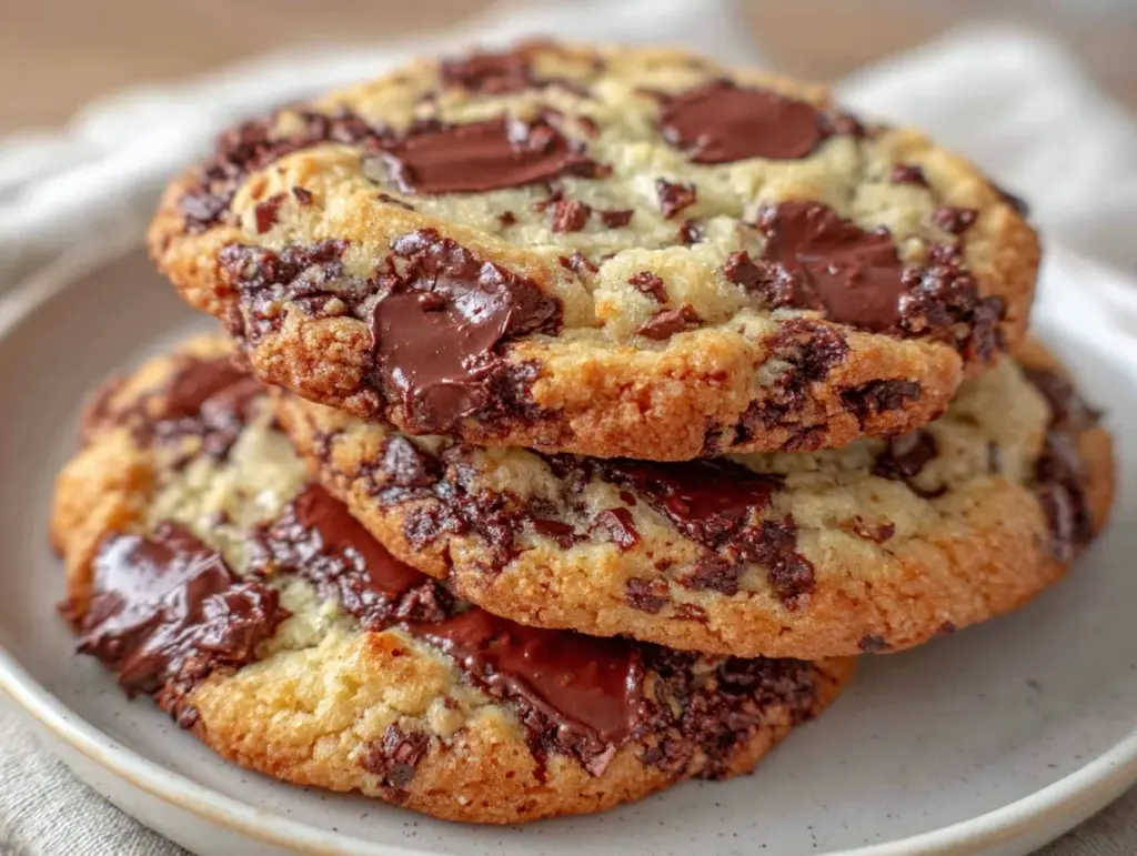 chewy sourdough chocolate chip cookies - featured image