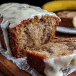 cinnamon roll banana bread - featured image