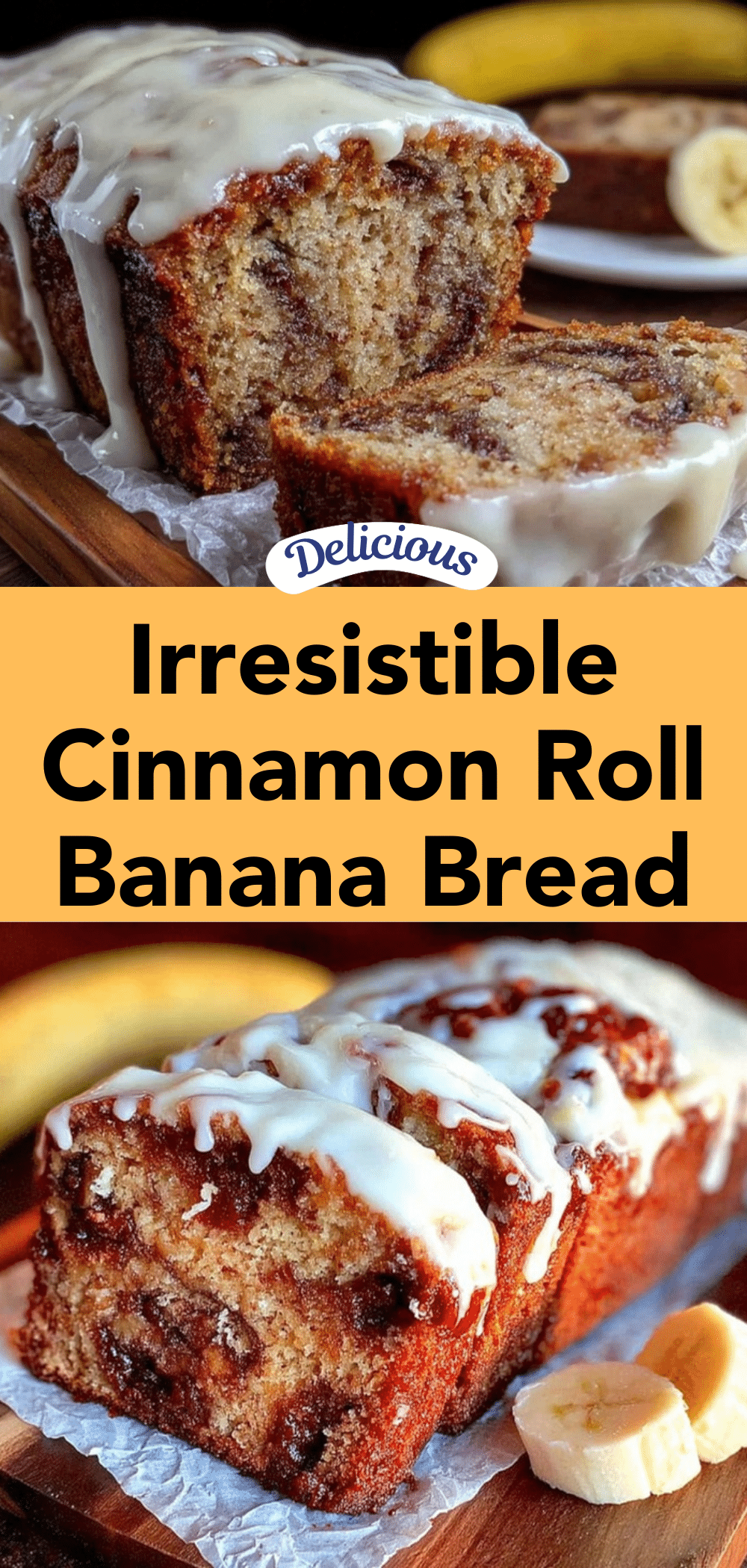 cinnamon roll banana bread recipe