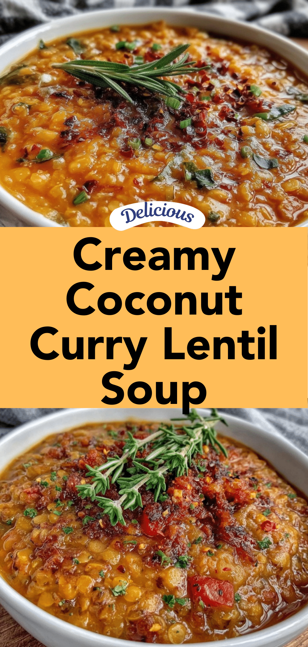 creamy coconut curry lentil soup recipe