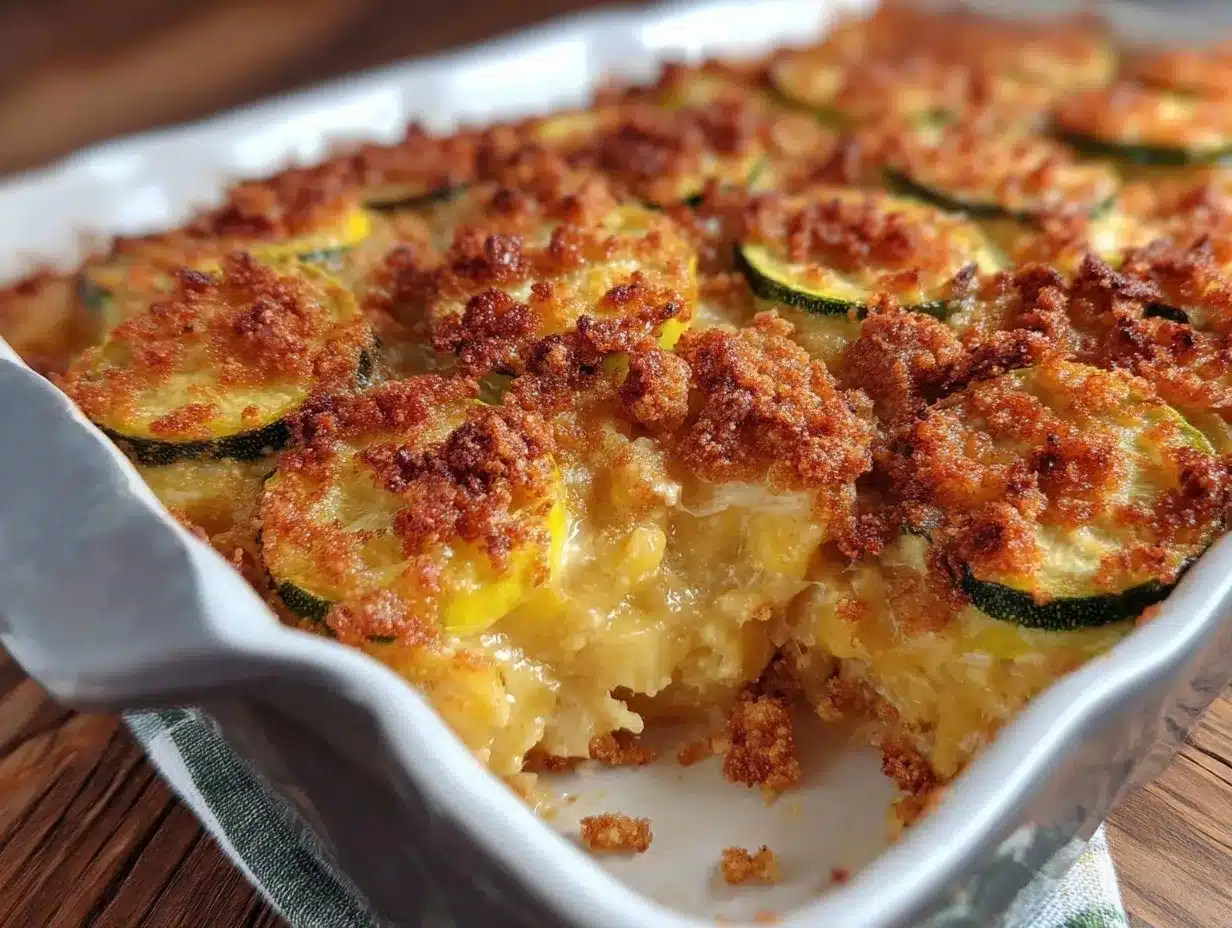 creamy golden yellow squash casserole preparation steps