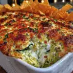 creamy spinach artichoke dip - featured image