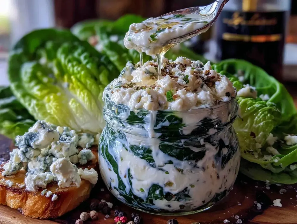 creamy tangy blue cheese vinaigrette - featured image
