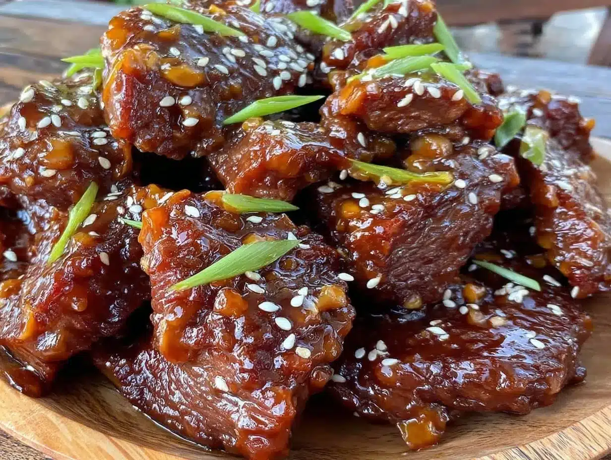 crispy beef with sweet and sticky sauce preparation steps