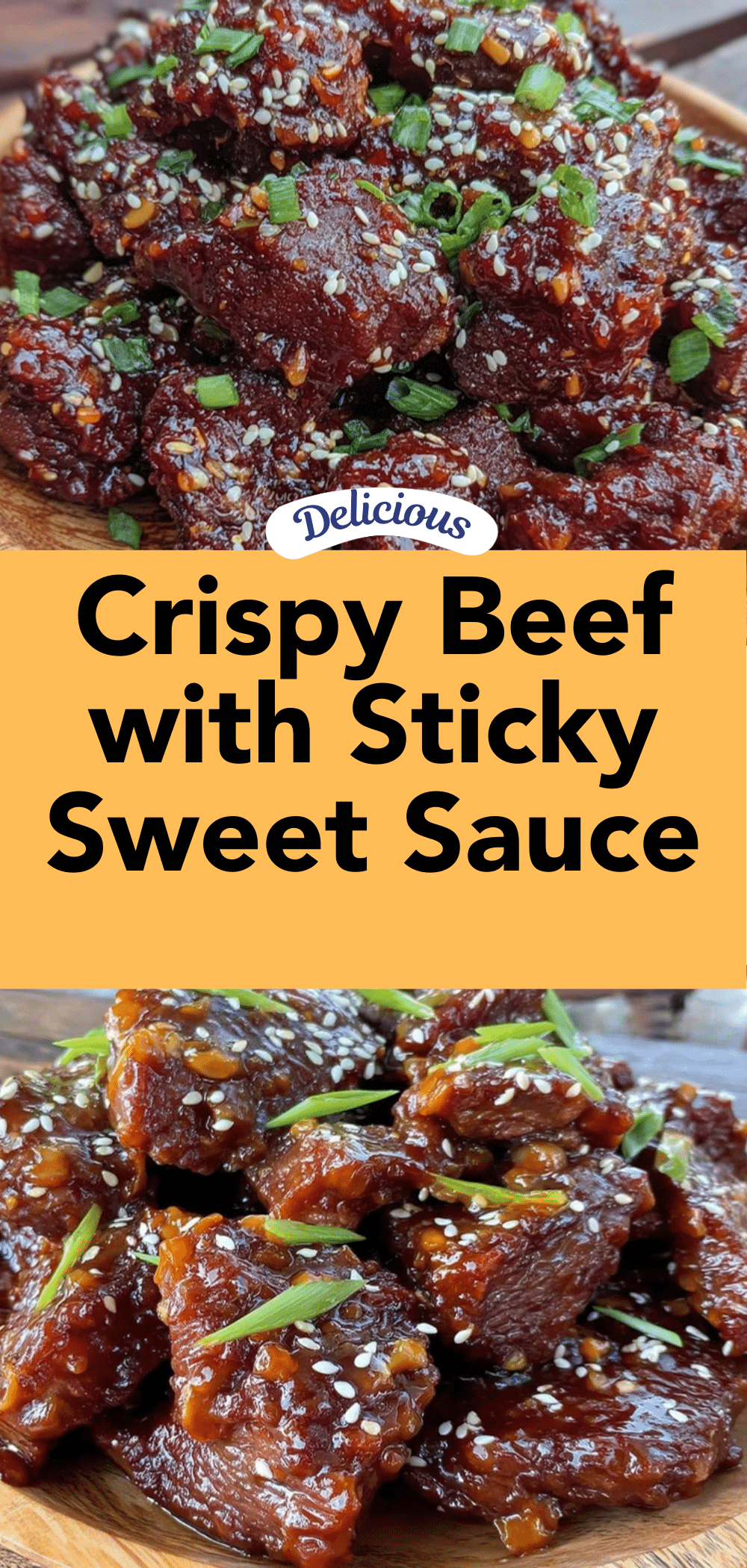 crispy beef with sweet and sticky sauce recipe