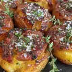 crispy golden smashed Yukon potatoes - featured image